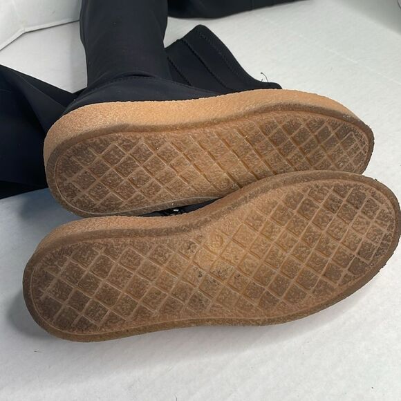 Free People Outer Limits thigh-high over-the-knee black stretch boots - Picture 12 of 13